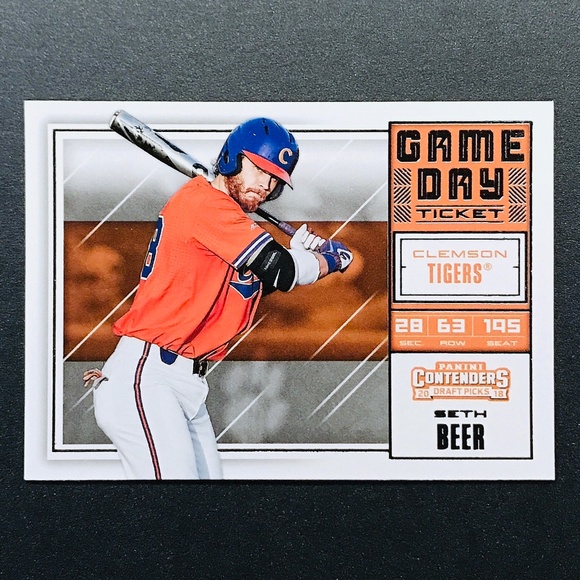 Seth Beer PRC - 2018 Panini Contenders Draft Picks Game Day Tickets #18 - Picture 1 of 2